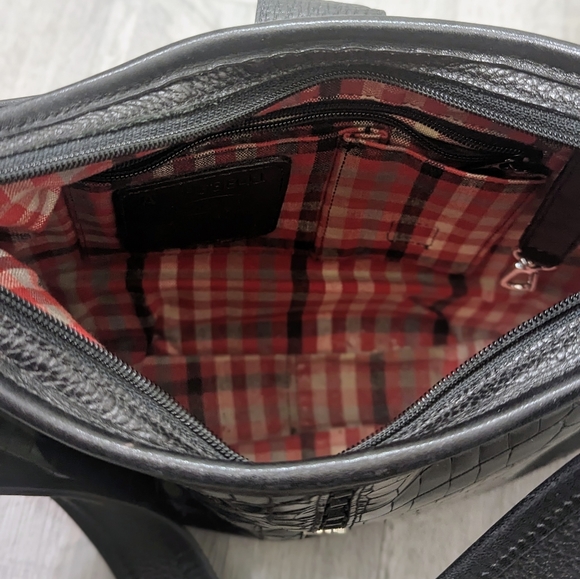 Brighton Alligator Embossed Leather Handbag - Picture 6 of 8